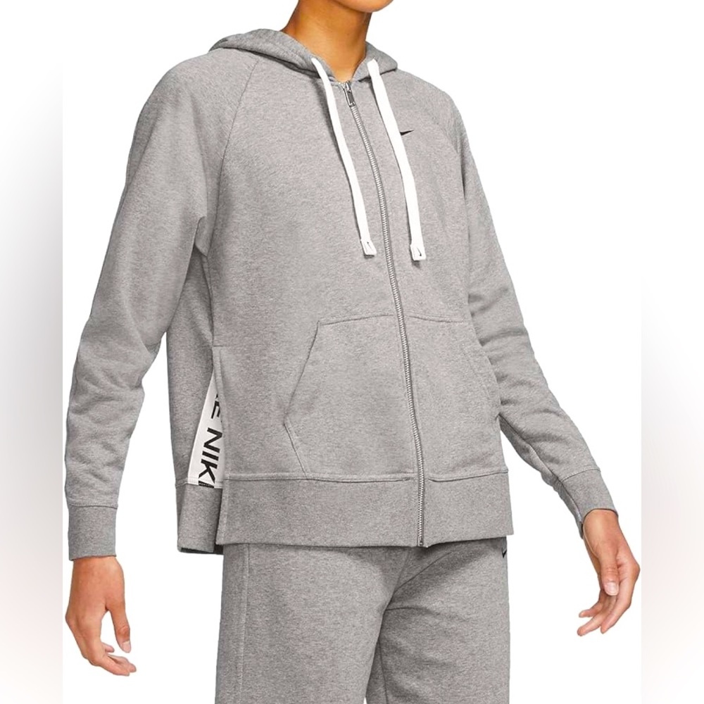 Women’s Nike Zip Up Hoodie Sweatshirt gray small.